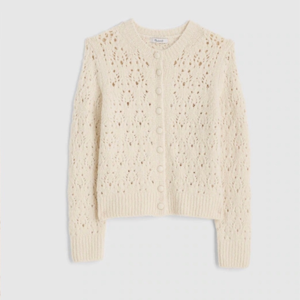 NWOT Madewell Cream Knit Sweater